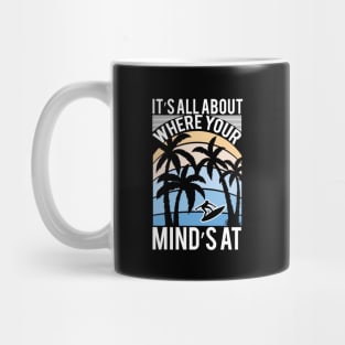 surf life ocean beach sun vaction Mug